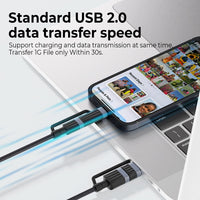 iQuick TransWire I Series 4 in 1 Charging Date Cable 1.2m