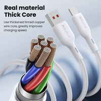 iQuick PowerWire 2 Series Liquid Silicone Charging Data Cable USB-A to USB-C 1.2m