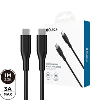 iQuick PVC USB-C to USB-C Fast Charging Cable for iPhone 15 / 16 / 17 / Series