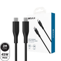 iQuick PVC USB-C to USB-C Fast Charging Cable for iPhone 15 / 16 / 17 / Series