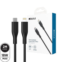 iQuick PVC USB-C to Lightning Fast Charging Cable 2M