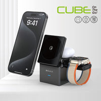 iQuick CUBE T1 3 in 1 Foldable Wireless Charger Stand