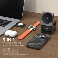 iQuick CUBE T1 3 in 1 Foldable Wireless Charger Stand