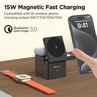 iQuick CUBE T1 3 in 1 Foldable Wireless Charger Stand