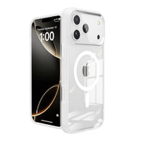 iPhone 17 Pro Max Redefine Metal Camera Lens Transparent Case Cover With Magnetic Ring