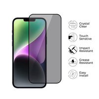 iPhone 17 Pro Max Kinglas 2 Packs 2.5D Full Coverage Silk Printing Privacy Tempered Glass Screen Protector