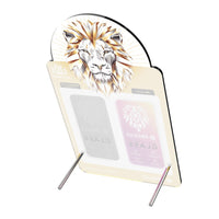 KINGLAS 2.5D Silk Printing Tempered Glass Acrylic Display Stand for iPhone 16 Pro / 17 / 17Pro
