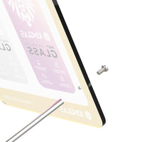 KINGLAS 2.5D Silk Printing Tempered Glass Acrylic Display Stand for iPhone 16 Pro / 17 / 17Pro
