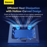 Baseus Thermo Cool Heat-Dissipating Laptop Stand (Turbo Fan Version)-Gray