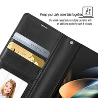 Hanman PU Flip Leather Wallet Cover Case for Samsung Galaxy Z Fold 7