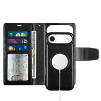 iPhone 17 Air Hanman 2 in 1 Detachable Flip Leather Wallet Case With Magnetic Ring