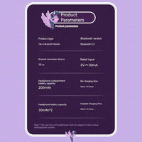 My Little Pony Neon Series Ear Clip BT Earphones MLP-T02