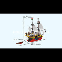 Mould King 10137 Redbeard’s Revenge Ship Model Building Set | 928 Pcs