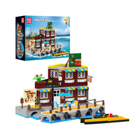 Mould King 10143 Seaside Restaurant Block Building Set | 989 Pcs