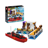 Mould King 10144 Dock Fire & Kitten Rescue Building Set | 588 Pcs