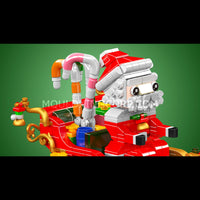 Mould King 10154 Motorised Reindeer & Santa Claus Sleigh Building Set | 2,073 Pcs