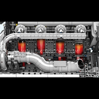 Mould King 10168 Motorised Hypercar W16 Engine & Gearbox Building Set | 2,899 Pcs