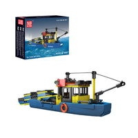Mould King 10184 Trash Collection Boat Building Set | 407 Pcs