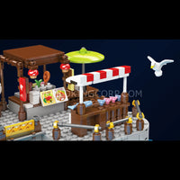 Mould King 10186 Harbor Dockside Market Building Set | 869 Pcs