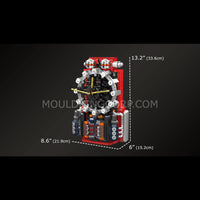 Mould King 10187 Cyberpunk Mechanical Clock Building Set | 1,601 Pcs