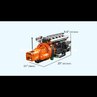 Mould King 10200 Inline-6 Truck Engine & Transmission Building Set | 3,236 Pcs