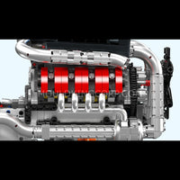 Mould King 10203 M Power V8 Engine & Gearbox Building Set | 1,169 Pcs