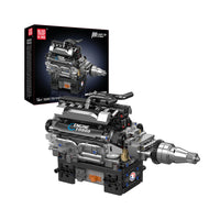 Mould King 10205 Motorised British Luxury V12 Engine Building Set | 733 Pcs