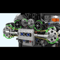 Mould King 10207 PAG Turbocharged V12 Engine Building Set | 761 Pcs