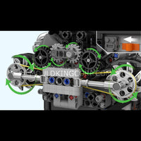 Mould King 10207 PAG Turbocharged V12 Engine Building Set | 761 Pcs