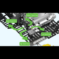 Mould King 10209 Inline 6-Cylinder Aircraft Carrier Engine Building Set | 3,222 Pcs