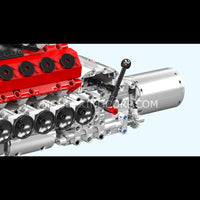 Mould King 10210 Motorized V12 Naturally Aspirated Engine Model Building Block Set | 1,366 Pcs