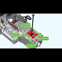 Mould King 10214 Motorized Wankel Rotary Engine with Gearbox Model Building Set | 2,177 Pcs