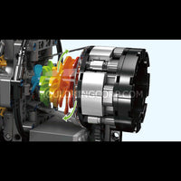 Mould King 10216 Turbojet Engine Mechanical Model Building Set | 1,214 Pcs