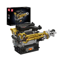 Mould King 10224 Motorized Valkyrie V12 Engine Model Set | 974 Pcs