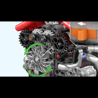 Mould King 10226 V12 Supercar Engine with Transmission Building Set | 863 Pcs