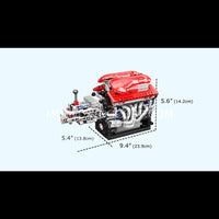 Mould King 10226 V12 Supercar Engine with Transmission Building Set | 863 Pcs