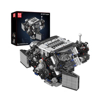 Mould King 10230 W12 Twin Turbo Engine Model Building Set | 871 Pcs