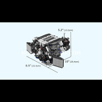 Mould King 10230 W12 Twin Turbo Engine Model Building Set | 871 Pcs