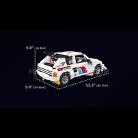 Mould King 10272 1980s Group B Rally Car Building Set | 1,477 Pcs