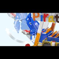 Mould King 11017 Electric Shark Pirate Ship Ride Building Set | 1,922 Pcs