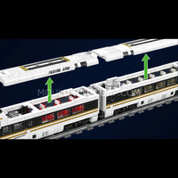 Mould King 12015 Fuxing EMU High-Speed Train Building Set | 2,117 Pcs