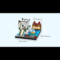 Mould King 16068 Northern Europe Town Folding Bridge Building Set | 2,066 Pcs