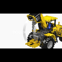 Mould King 17081/17082 Challenger Articulated Tractor Building Set | 1,300 Pcs