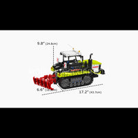 Mould King 17093 Remote-Controlled Tracked Tractor Building Set | 1,357 Pcs