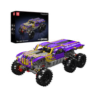 Mould King 18009 Purple Gold Tiger 6x6 Climbing Truck RC Building Set | 2,014 Pcs