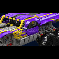 Mould King 18009 Purple Gold Tiger 6x6 Climbing Truck RC Building Set | 2,014 Pcs