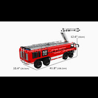 MOULD KING 19004S RC Pneumatic Airport Rescue Vehicle Building Set | 6,653 PCS