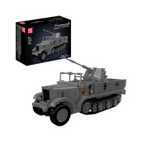 Mould King 20048 German 3.7cm Anti-Aircraft Half-Track Vehicle Building Set | 1,188 Pcs