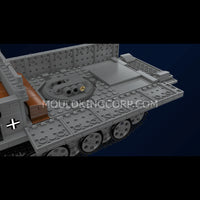 Mould King 20048 German 3.7cm Anti-Aircraft Half-Track Vehicle Building Set | 1,188 Pcs