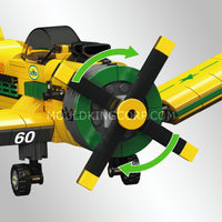 Mould King 24060 Brazilian Propeller Racing Aircraft Building Set | 562 Pcs